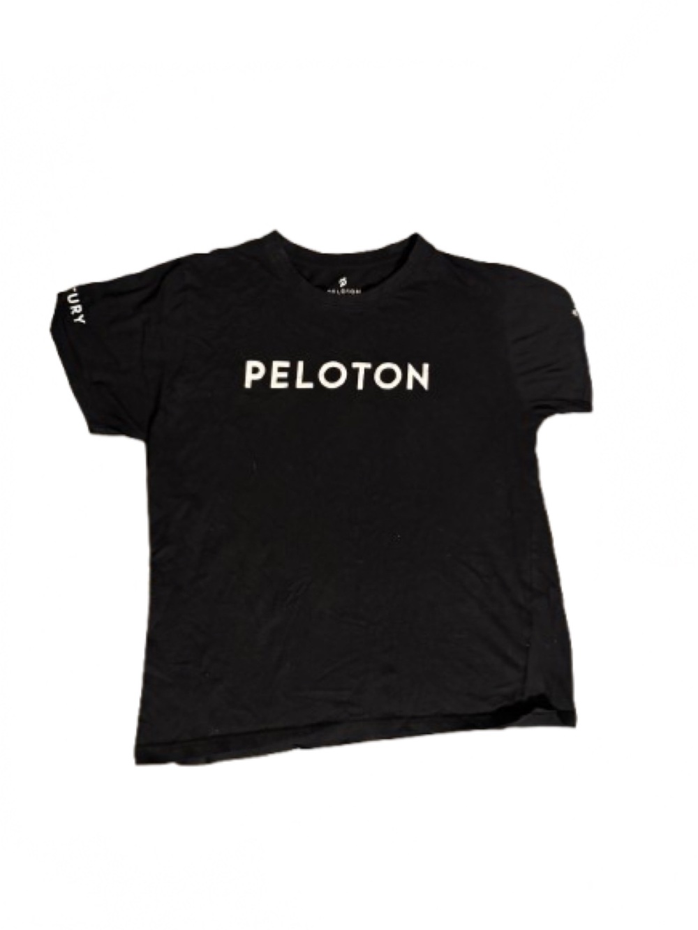 Peloton Black Tee with White Logo-Women’s Large